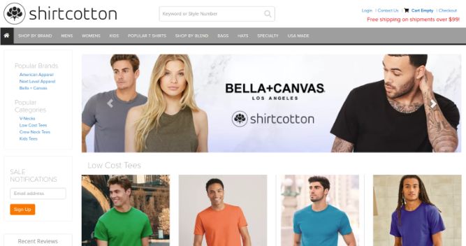 Shirtcotton - wholesale blank t-shirts supplies, blank apparel, bella canvas 3001