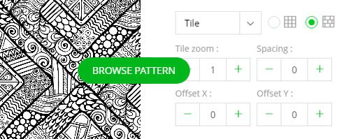 custom background pattern sign design module inkxe